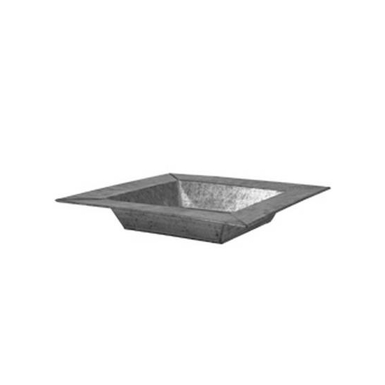 Tál cink 25x25xh5,5 króm