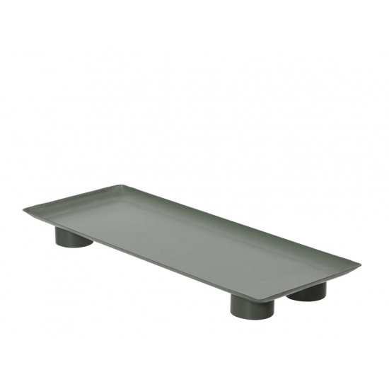 Tál fém 13*34cm zöld