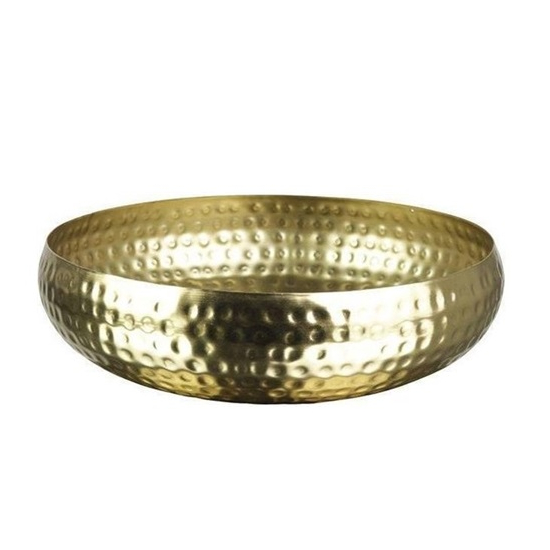 Tál fém D22*5,5cm arany