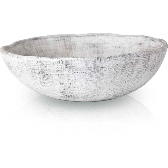Tál kerámia rusztikus D30*10cm szürke