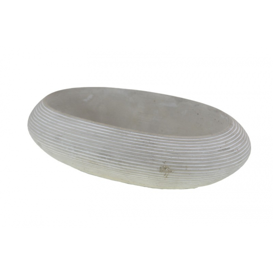 Tál kő ovális 21*13.5*6cm szürke