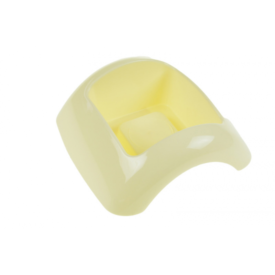 Tál plasztik 14/10*14/10*H6cm lekerekített bézs