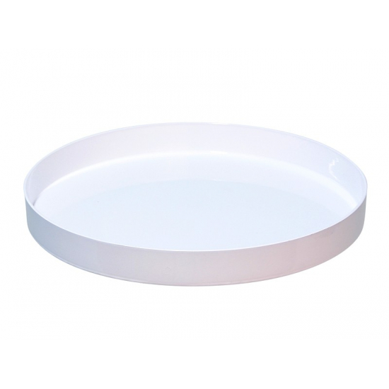 Tál plasztik kerek D27cm fényes fehér