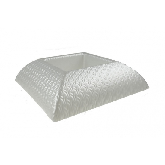 Tál plasztik szögletes mintás 25/12*25/12*H6,5cm Marbella gyöngyház
