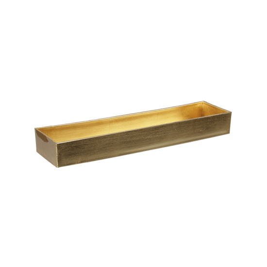 Tál plasztik téglalap 42*10.5*5cm arany arany