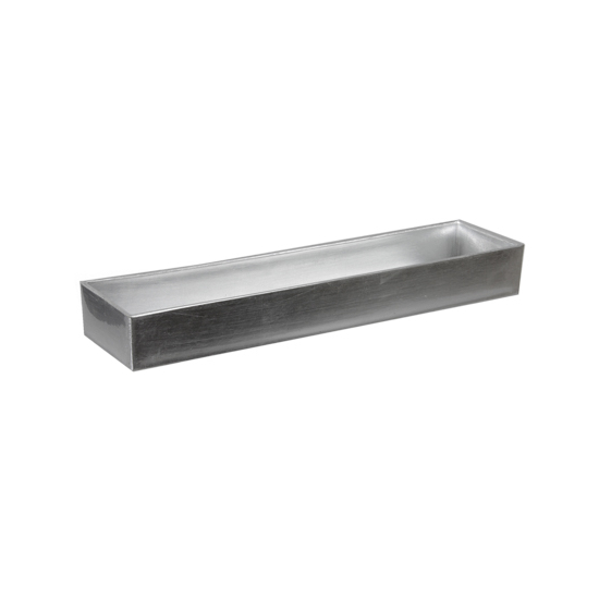 Tál plasztik téglalap 42*10.5*5cm ezüst ezüst