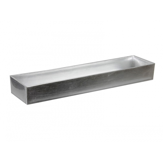 Tál plasztik téglalap 42*10.5*5cm ezüst ezüst