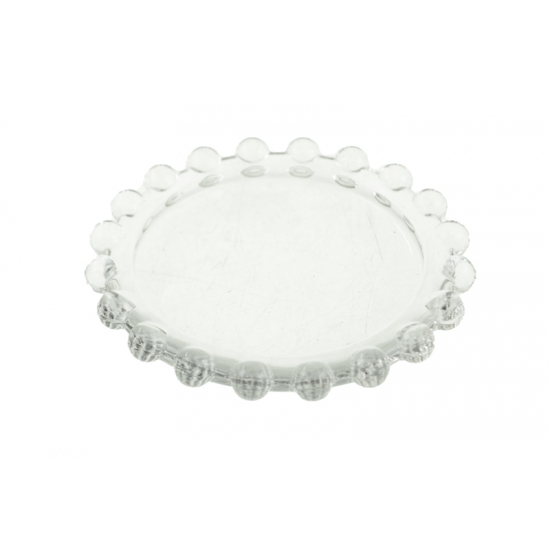 Tál üveg 11,7*1,5cm kerek 2féle átlátszó