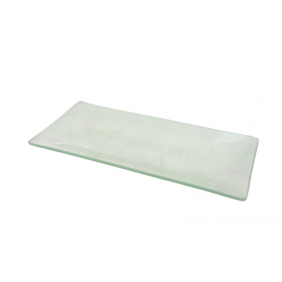 Üveg tál bordázott 26*12cm