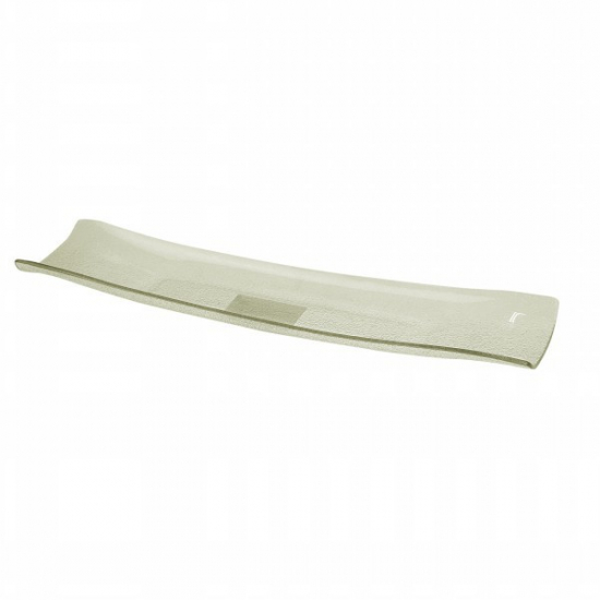 Üveg tál bordázott 35*9cm átlátszó