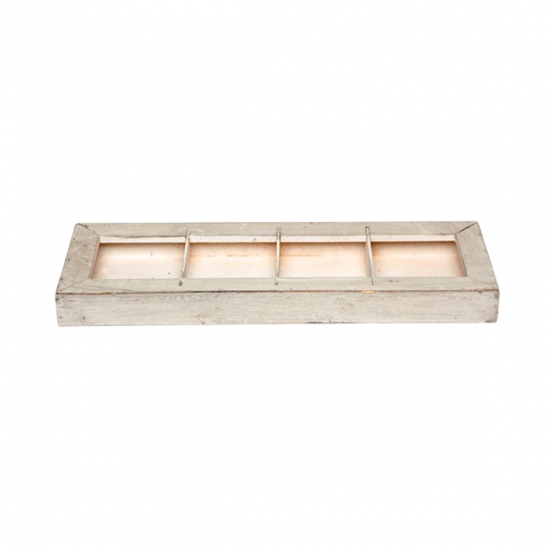 Tálca fa 37,5*13cm bézs