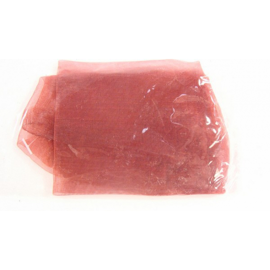 Tasak organza kerek D10*H10cm piros