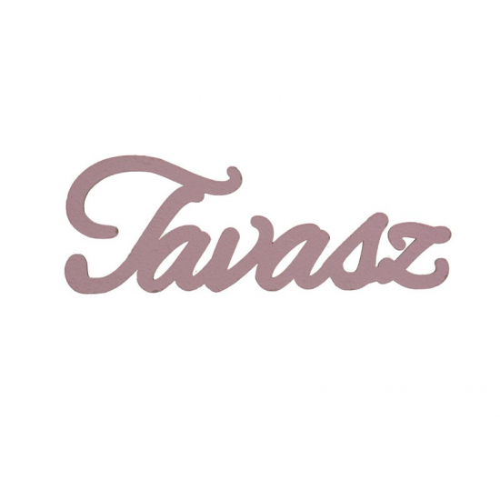 Tábla fa Tavasz felirat rózsaszín