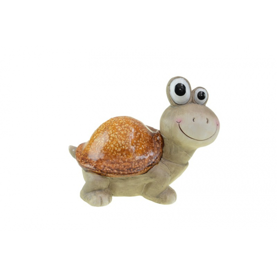 Figura teknős kerámia 23*17,5*18cm barna