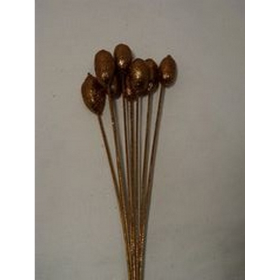 Termés mag 45cm s/8 glitteres barna