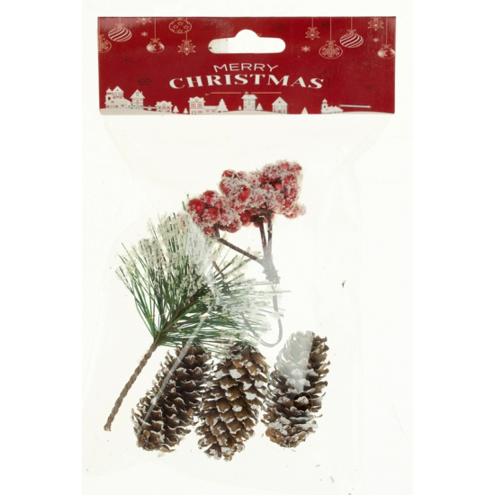 Termés mix bogyó + toboz + fenyőág havas