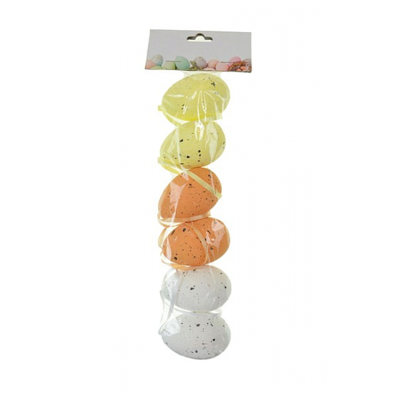 Tojás hungarocell 6*4cm s/6 natúr