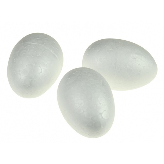 Tojás hungarocell 7cm s/15 festhető! fehér