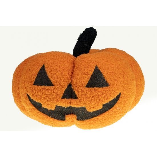 Figura Tök textil halloween D25 H20 narancs