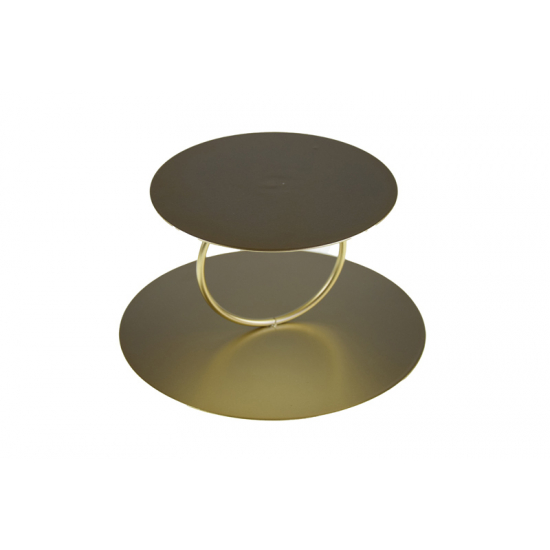 Tortatartó fém D15*H10*B20cm arany