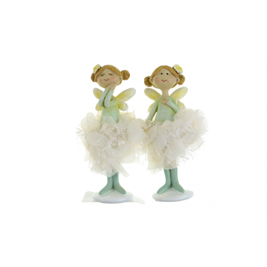 Figura tündér poly 6*5*10,5cm 2féle zöld