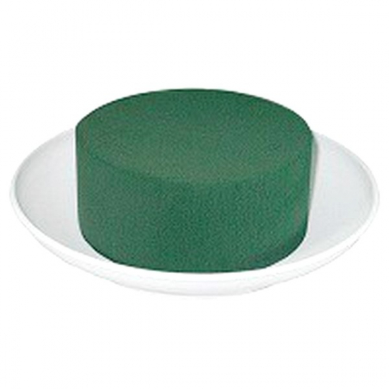 Tűzőhab vizes D19/12*6cm kerek tálban fehér