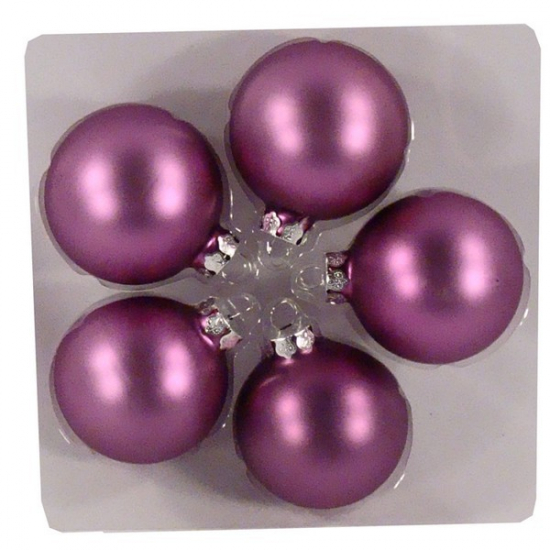 Üveggömb 6cm s/5 matt lila