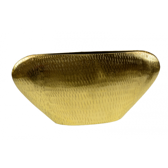 Váza fém csónak 47*7*20cm arany