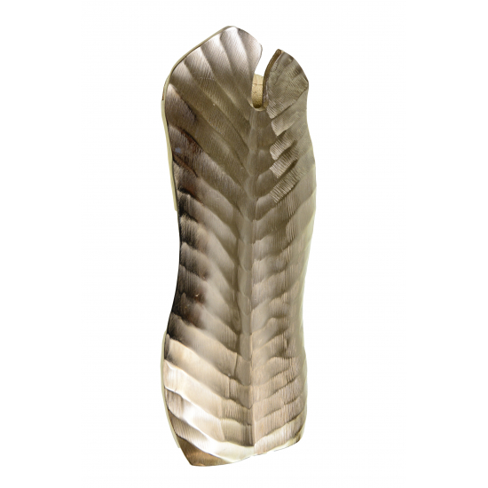 Váza fém lapos 17*8*42cm magas pezsgő