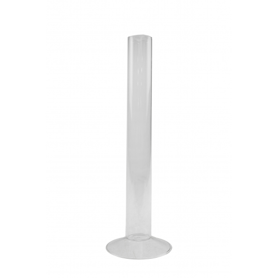 Üveg váza egyszálas 2.8*8*15.5cm átlátszó