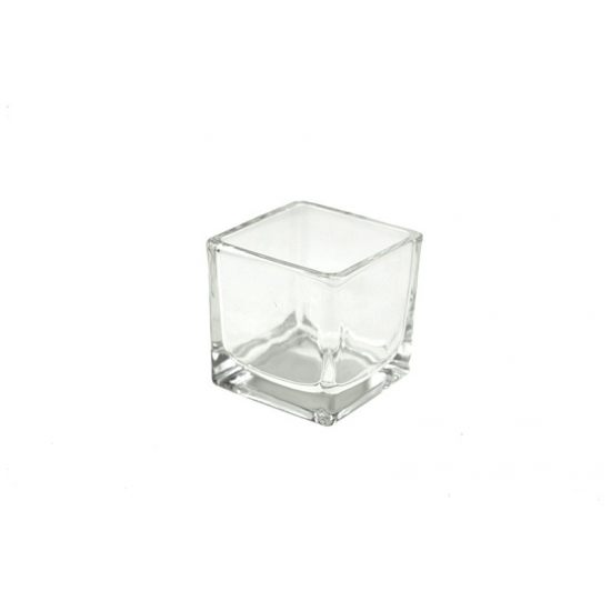 Üveg kocka 6*6*6cm átlátszó