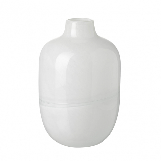 Váza üveg Dawson 25cm fehér fehér