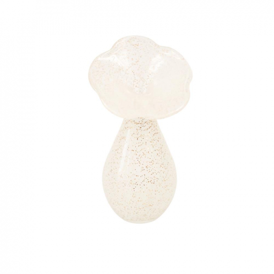Üveg váza Fleura 22cm fehér