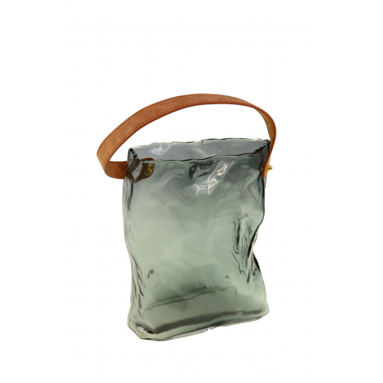 Üveg váza táska forma 18*11*19cm több szín