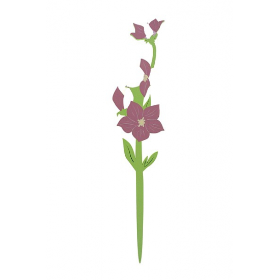 Virág fa lézervágott 38cm rózsaszín