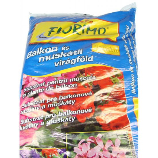 Virágföld muskátli és balkon 50l Florimo