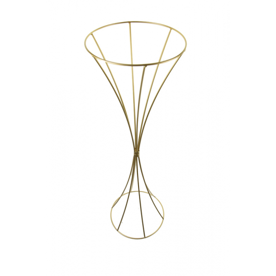 Virágtartó fém két részes D23*H80 arany