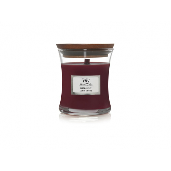 WoodWick illatgyertya kis üveges 85g Black Cherry