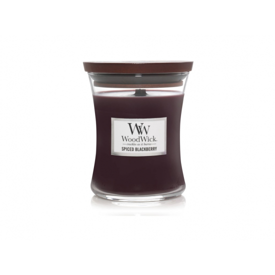 WoodWick illatgyertya közepes üveges 275g  Spiced Blackberry