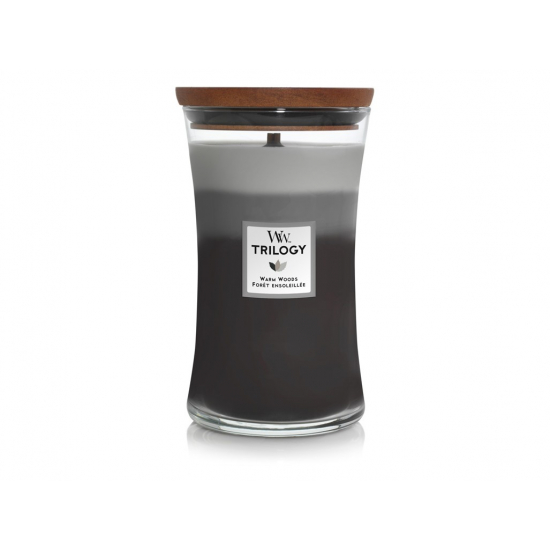 WoodWick illatgyertya nagy üveges 609g trilogy Warm Woods