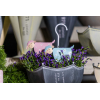 Figura bárány fém virág mintás 13*13cm több szín DK
