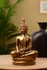 Dekoráció Buddha poly 24*41cm arany
