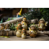 Figura lány poly 6*5*11,5cm 2féle sárga