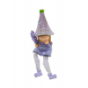 Figura lány poly lógólábú 6,5*6*22cm lila