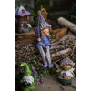 Figura fiú/lány poly levendula 8*4*10cm kék