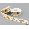Szalag lenvászon happy bear 2 cm*9m natúr