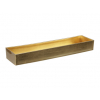 Tál plasztik téglalap 42*10.5*5cm arany arany