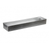 Tál plasztik téglalap 42*10.5*5cm ezüst ezüst