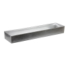 Tál plasztik téglalap 42*10.5*5cm ezüst ezüst