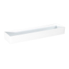 Tál plasztik téglalap 42*10.5*5cm fényes fehér fényes fehér